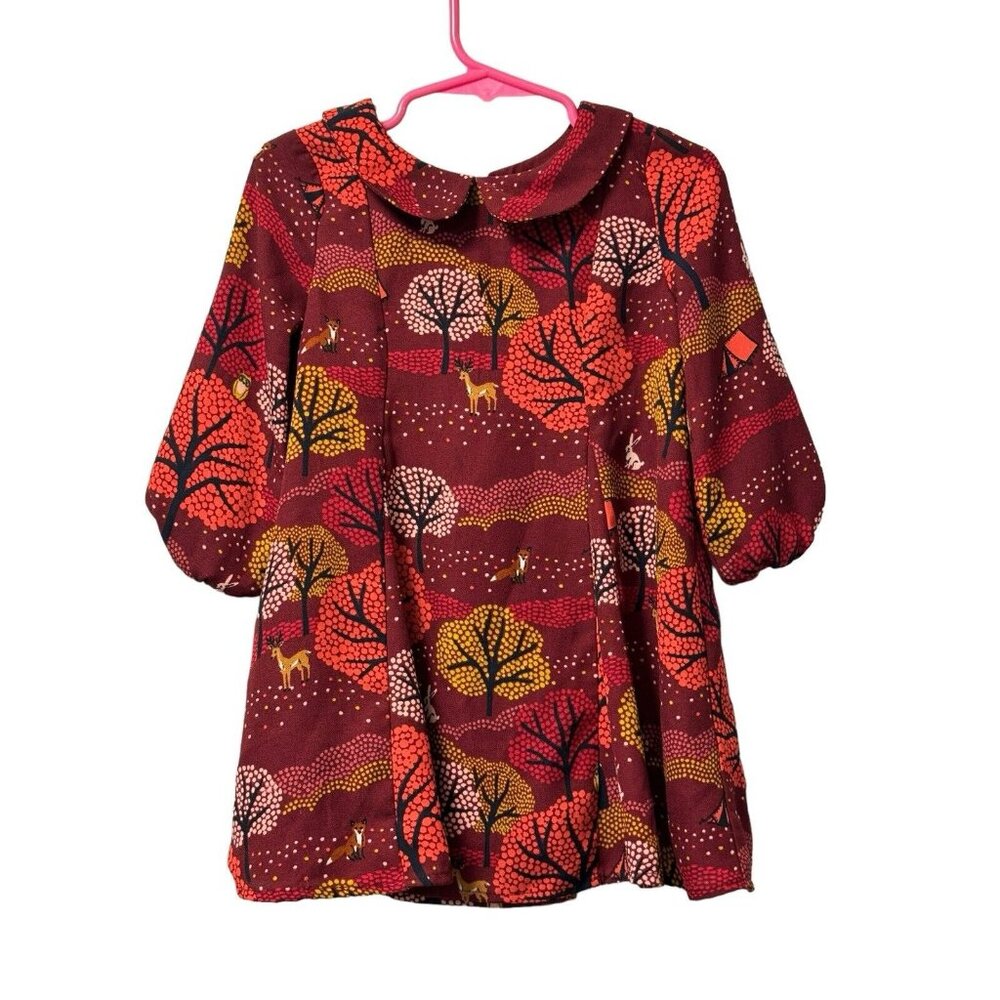 Genuine Kids by Oshkosh Fall Themed Colared dress 3T